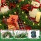 Christmas Tree Garland Greenery Garland Christmas Pine Garland with 100 Count Clear Incandescent Christmas Tree Garland for Indoor Outdoor Tree Garland